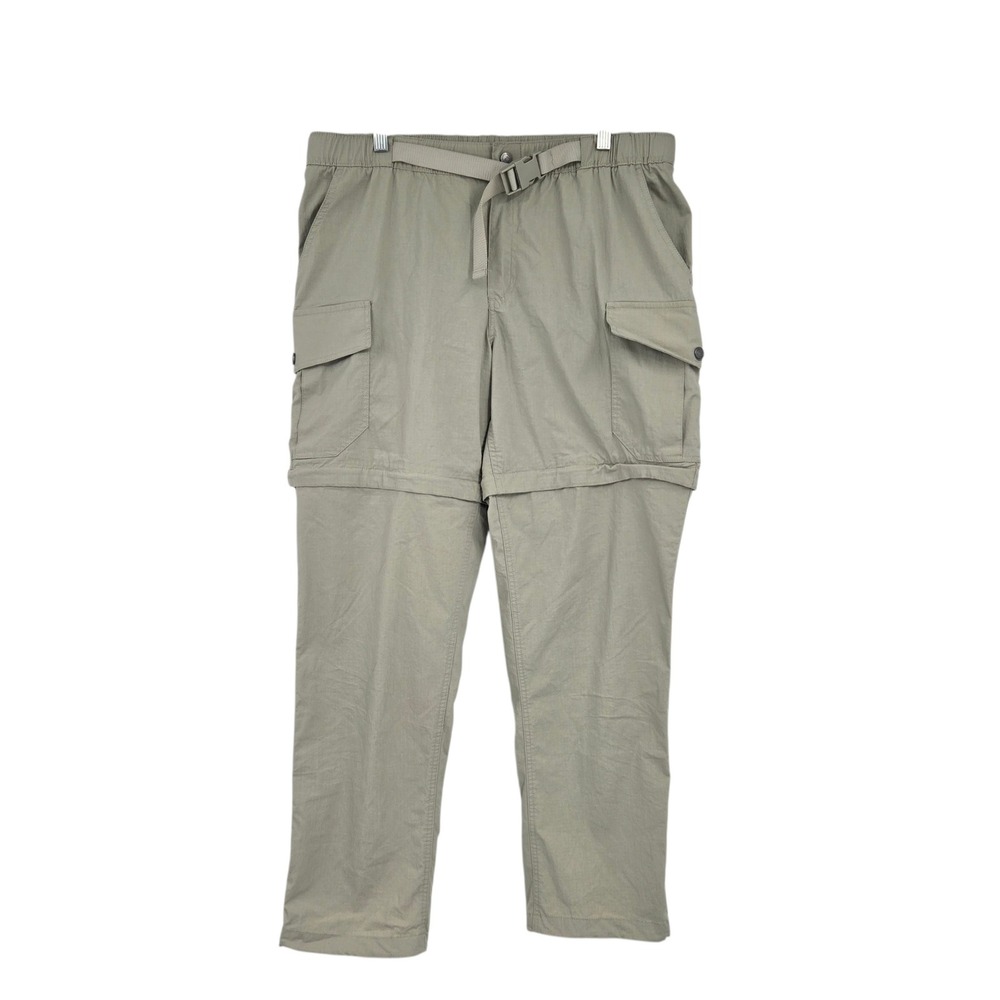 Ozark Trail Convertible Cargo Pants Mens 36 Green Hiking Fishing Outdoor Travel